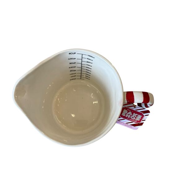 The Bake Shop Christmas Gingerbread House Measuring Jug 4 Cup Holiday New - Picture 9 of 15